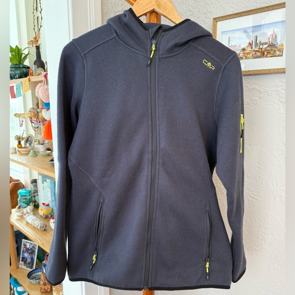 CMP Full-Zip Hooded Fleece Jacket Gray // XL